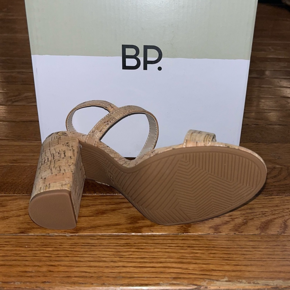 BP. Lula Slingback Sandal Natural Cork & Leather Women’s Size 4.5 - Picture 6 of 7